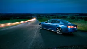 Stunning Maserati Quattroporte In Full Glow Wallpaper