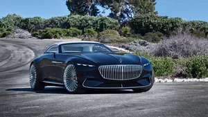 Stunning Maybach Luxury Car In Motion Wallpaper