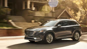 Stunning Mazda Cx-9 In Motion Wallpaper