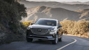 Stunning Mazda Cx-9 On The Road Wallpaper