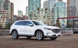 Stunning Mazda Cx-9 On The Road Wallpaper