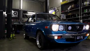 Stunning Mazda Rx-3 In Action Wallpaper