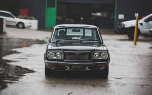 Stunning Mazda Rx-3 In Vibrant Blue Wallpaper