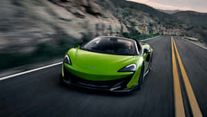 Stunning Mclaren 600lt Spider In Action Wallpaper