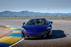 Stunning Mclaren 600lt Spider In Action Wallpaper