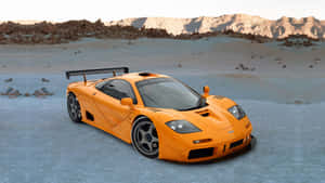 Stunning Mclaren F1 Racing On Track Wallpaper