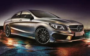 Stunning Mercedes-benz Cla-class In Motion Wallpaper