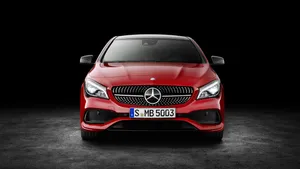 Stunning Mercedes Benz Cla-class On Open Road Wallpaper
