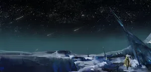 Stunning Meteor Shower In The Atmosphere Wallpaper