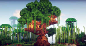 Stunning Minecraft Building Masterpiece Wallpaper