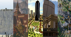 Stunning Minecraft Building Masterpiece Wallpaper