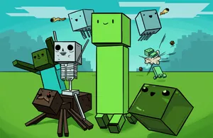 Stunning Minecraft Fan Art Adventure Wallpaper
