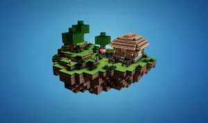 Stunning Minecraft Fan Art Landscape Wallpaper