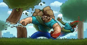 Stunning Minecraft Fantasy Landscape Wallpaper