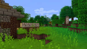 Stunning Minecraft Pixel Art Creation Wallpaper