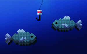 Stunning Minecraft Pixel Art Creation Wallpaper