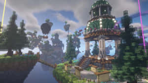 Stunning Minecraft Server Landscape Wallpaper