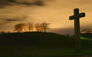 Stunning Mystical Cool Cross Wallpaper