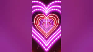 Stunning Neon Geometry In The Dark Wallpaper