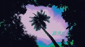 Stunning Neon Nature Landscape Wallpaper