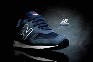 Stunning New Balance Dark Blue Shoes Wallpaper