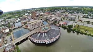 Stunning Night Sky View Of Aurora, Illinois Wallpaper
