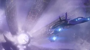 Stunning Normandy Sr-2 In Space Wallpaper