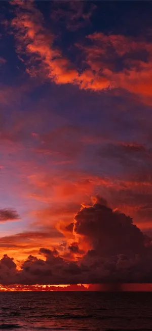 Stunning Orange Sunset Wallpaper