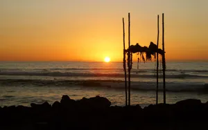 Stunning Orange Sunset Wallpaper