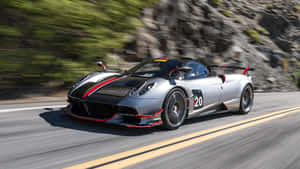 Stunning Pagani Huayra Roadster Bc In Action Wallpaper