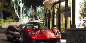 Stunning Pagani Zonda C12 Roadster In Motion Wallpaper