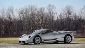Stunning Pagani Zonda C12 Roadster On The Road Wallpaper