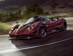 Stunning Pagani Zonda Cinque In Action Wallpaper