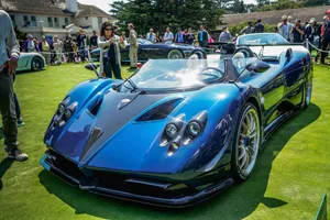 Stunning Pagani Zonda Hp Barchetta On The Open Road Wallpaper
