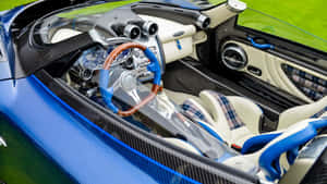 Stunning Pagani Zonda Hp Barchetta Speeding Down The Road Wallpaper