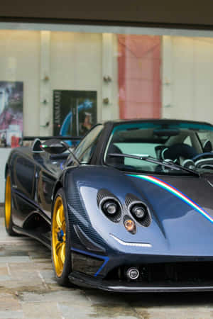 Stunning Pagani Zonda Tricolore In Action Wallpaper