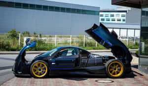 Stunning Pagani Zonda Tricolore In Action Wallpaper