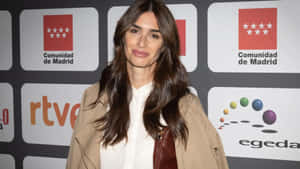 Stunning Paz Vega Posing At A Red Carpet Event Wallpaper