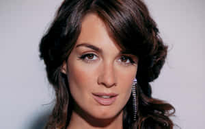 Stunning Paz Vega Posing Elegantly Wallpaper