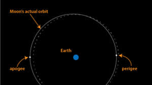 Stunning Perigee Moon In A Night Sky Wallpaper