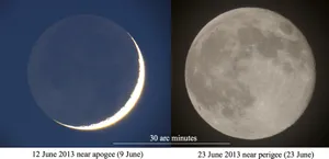 Stunning Perigee Supermoon Illuminating The Night Sky Wallpaper