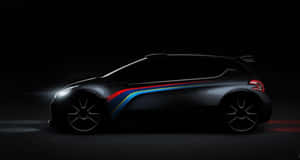 Stunning Peugeot 208 In Vibrant Red Color Wallpaper