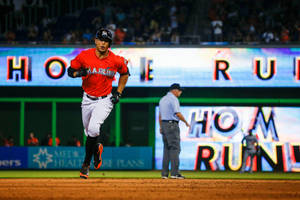 Stunning Photograph Of Giancarlo Stanton Wallpaper