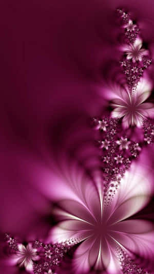 Stunning Pink 3d Flower Wallpaper Wallpaper