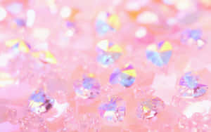 Stunning Pink Crystal Quartz Cluster Wallpaper