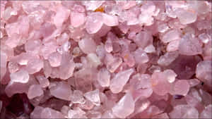 Stunning Pink Crystal Quartz Cluster Wallpaper