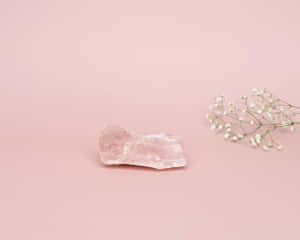 Stunning Pink Crystal Quartz Formation Wallpaper