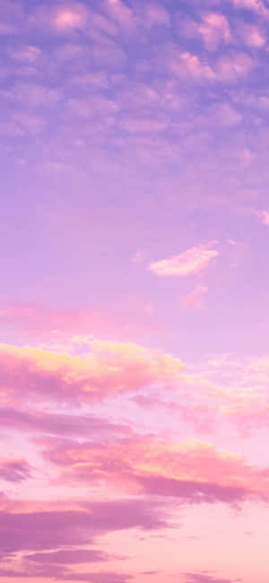 Stunning Pink Sky At Twilight Wallpaper