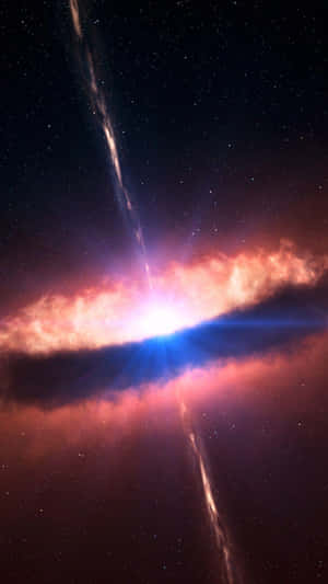 Stunning Quasar In Deep Space Wallpaper