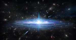 Stunning Quasar In Galaxy Wallpaper